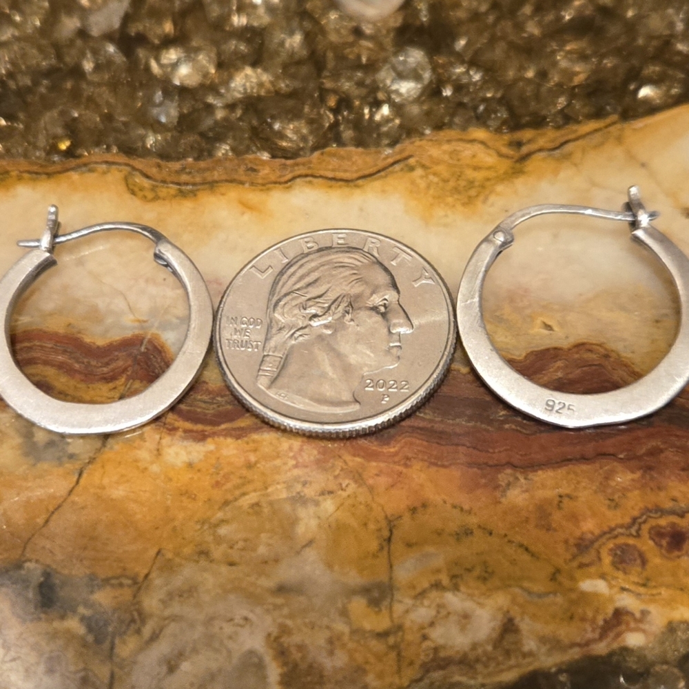 Artisan Sterling Silver Earrings - Picture 2 of 3